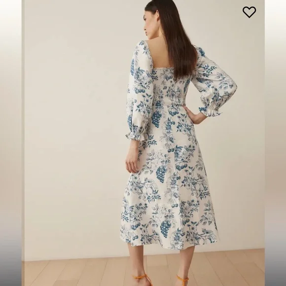 NWT Reformation Gitane linen midi dress - Picture 3 of 8